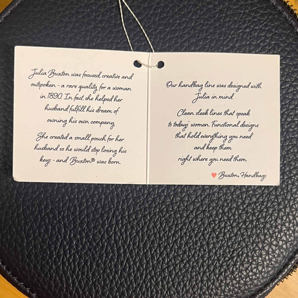 NWT Navy Blue Round Crossbody Bag - Picture 2 of 11
